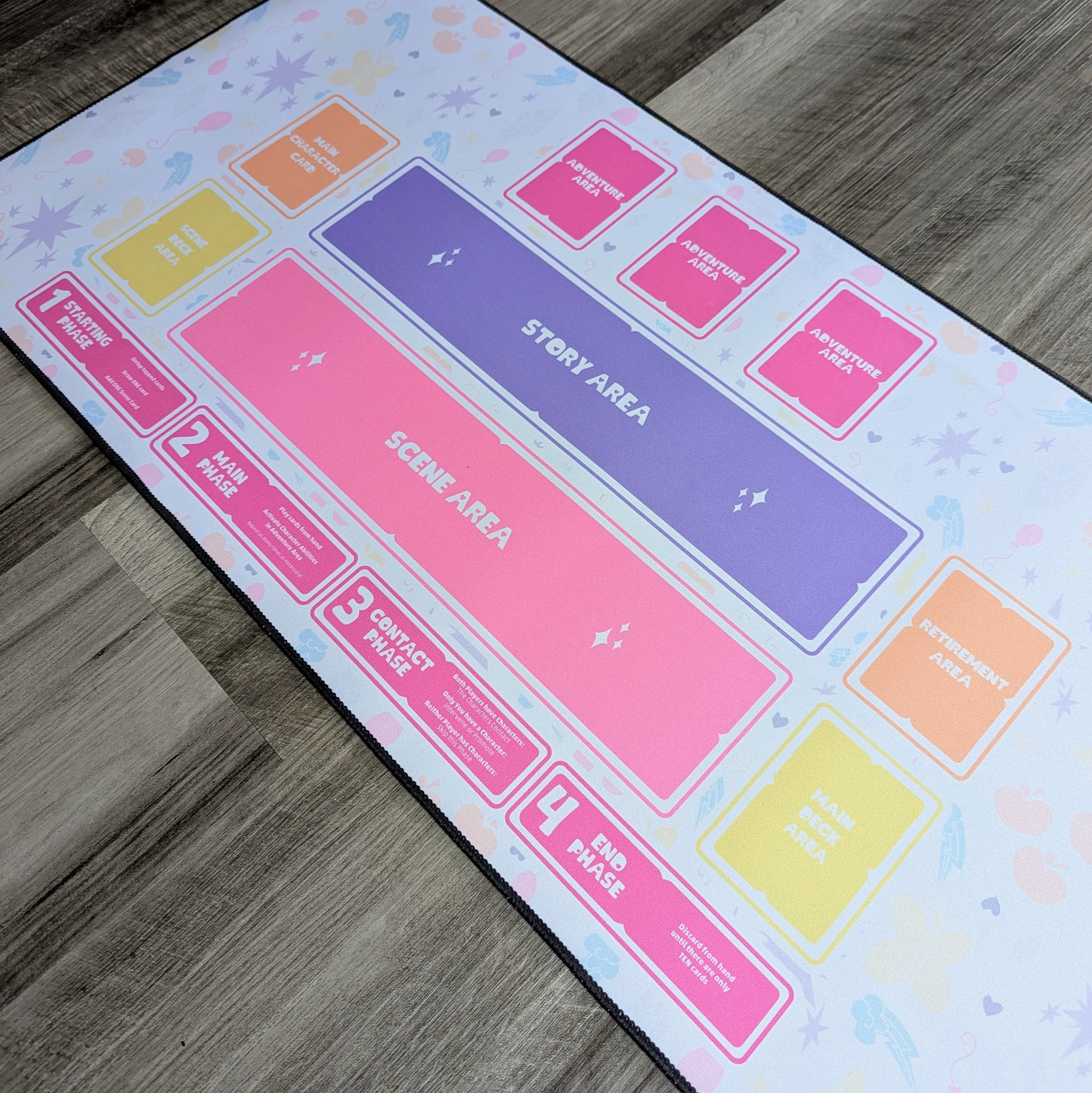 truly nerdy playmat for my little pony trading card game from kayou magic the gathering applejack fluttershy rainbow dash rarity pinkie pie princess twilight sparkle