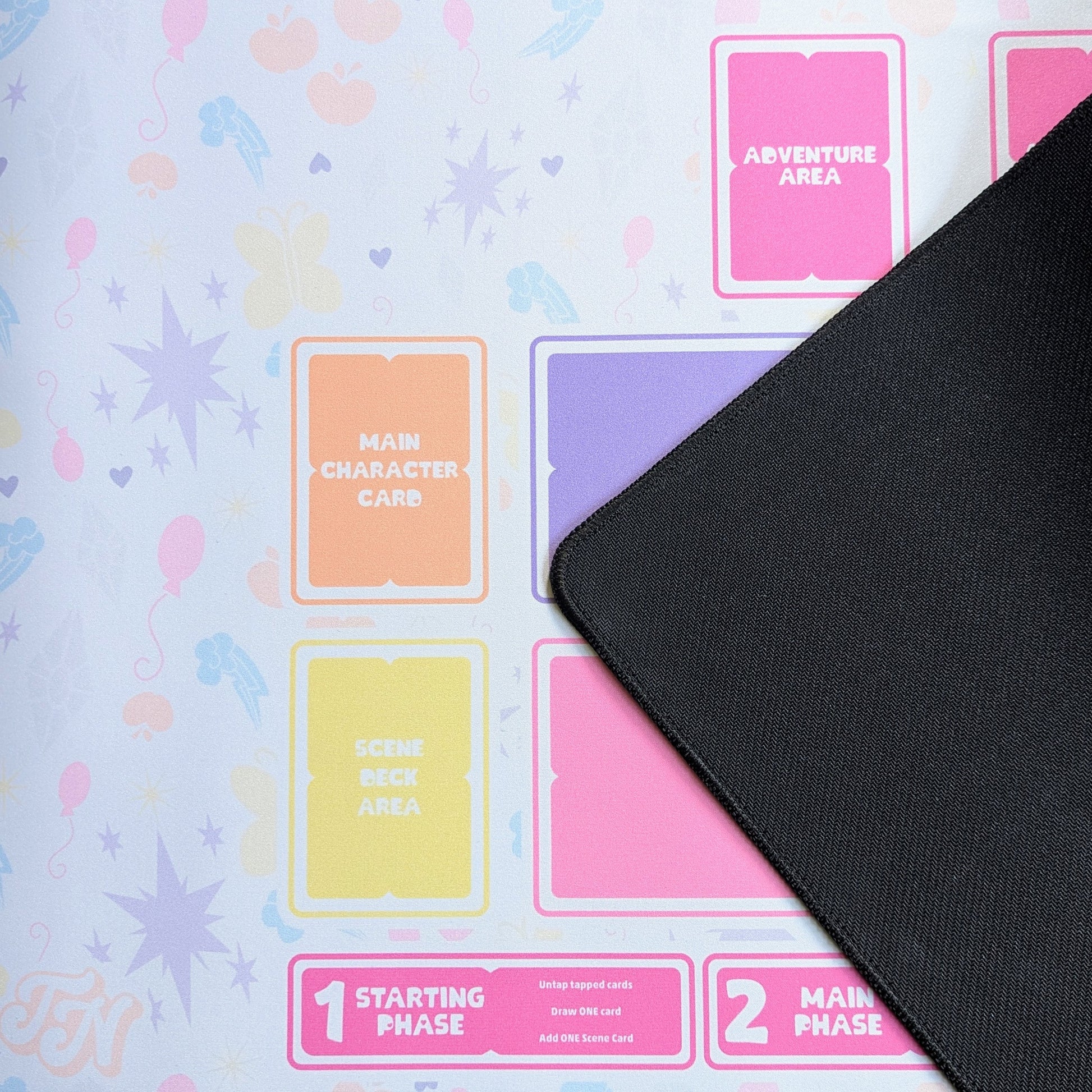 truly nerdy playmat for my little pony trading card game from kayou magic the gathering applejack fluttershy rainbow dash rarity pinkie pie princess twilight sparkle