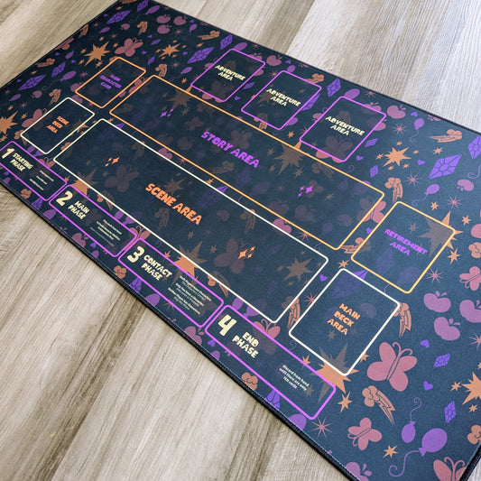 truly nerdy playmat for my little pony trading card game from kayou magic the gathering applejack fluttershy rainbow dash rarity pinkie pie princess twilight sparkle
